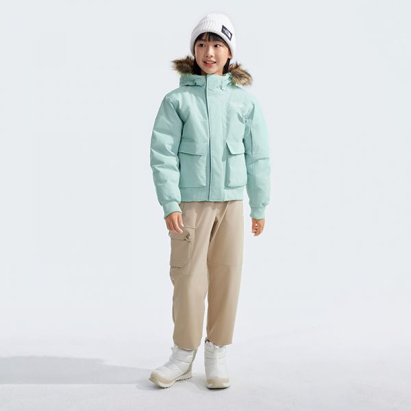 北面童装Mcmurdo儿童防水保暖工装风鹅绒羽绒服户外TheNorthFace|88V3