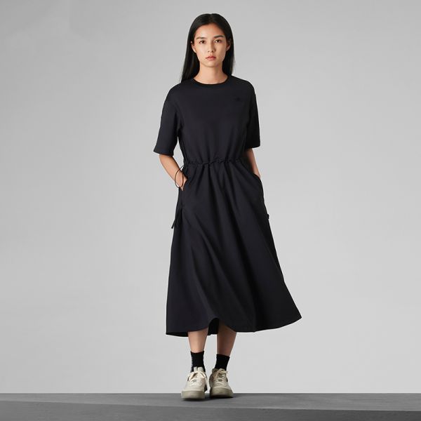 北面UE女速干短袖连衣裙长款城市户外春夏新款TheNorthFace|8CJA