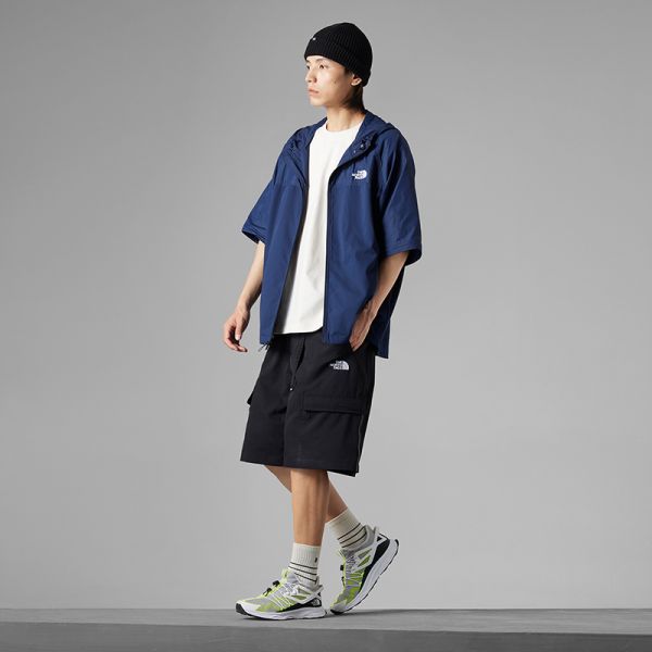 TheNorthFace北面UE男先锋设计可脱卸袖连帽防风外套23新款83P2