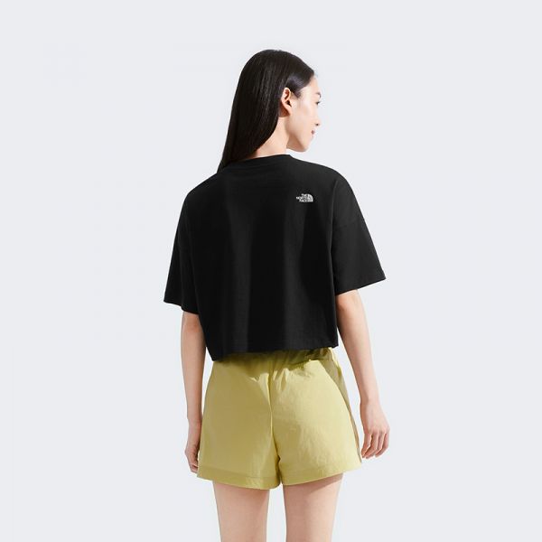 北面女纯棉时尚短款短袖T恤户外休闲透气夏新款TheNorthFace|8DCE