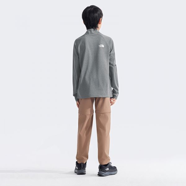 北面童装儿童男女半拉链速干长袖T恤户外新款TheNorthFace|870Q