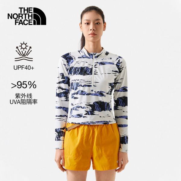 TheNorthFace北面长袖T恤女户外吸湿透气防晒夏季新款|81OQ