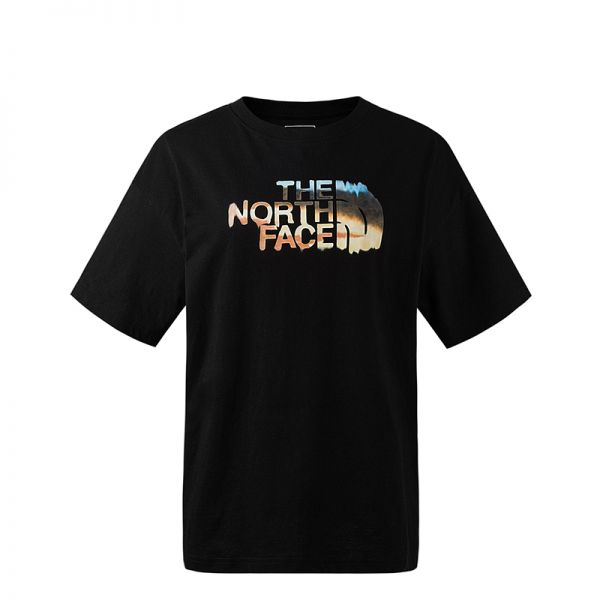 TheNorthFace北面山夏印花短袖T恤女纯棉透气户外24夏季新款|88GR