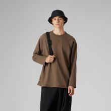 北面UE男长袖T恤重磅纯棉透气户外休闲宽松新款TheNorthFace|8BTK