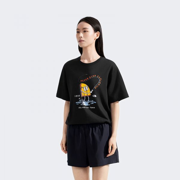 北面男女同款印花纯棉短袖T恤户外舒适透气新款TheNorthFace|8GZ3