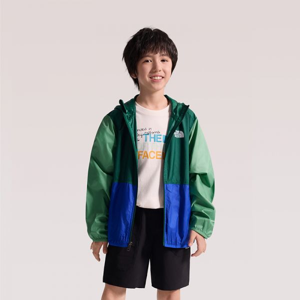 北面儿童防晒衣户外多效衣男童Cyclone防风溯水TheNorthFace|8ANM