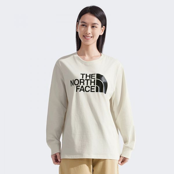北面男女同款长袖T恤纯棉圆领户外柔软舒适新品TheNorthFace|8D7R
