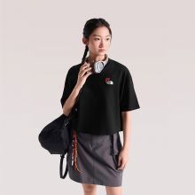 北面短袖女T恤纯棉短款运动上衣户外透气新款TheNorthFace|8GXA