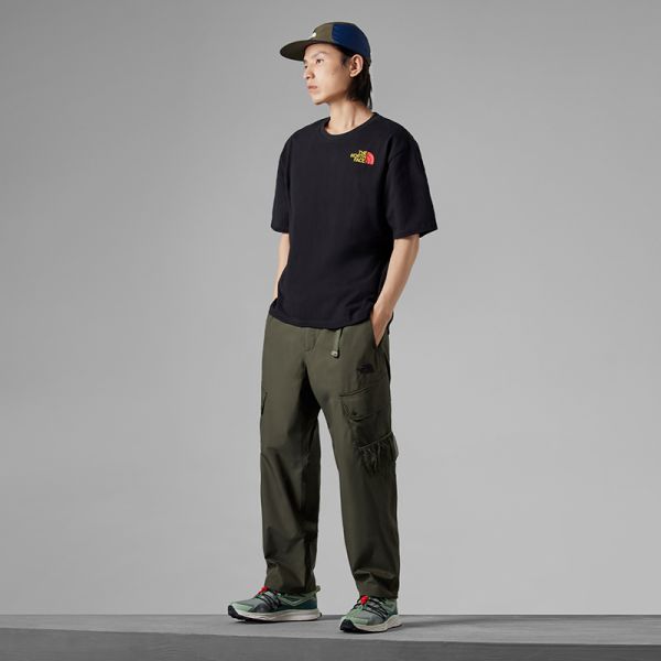 TheNorthFace北面UE先锋设计男纯棉重磅印花短袖T恤23秋新款83PE