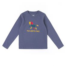 北面新年款儿童T恤长袖男女童纯棉透气户外新款TheNorthFace|8DR1