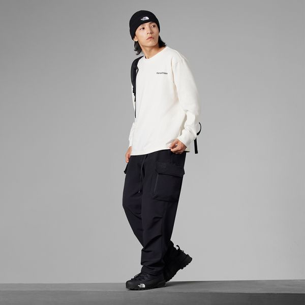 TheNorthFace北面UE男重磅纯棉印花宽松长袖T恤24春季新款89TD