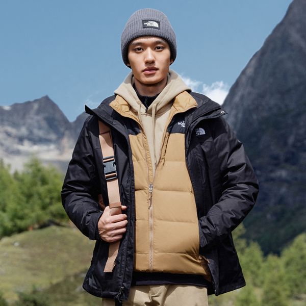 下M下【经典款】TheNorthFace北面三合一外套男户外防水秋冬上新|4U7L_TheNorthFace北面