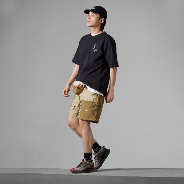 TheNorthFace北面UE男全棉重磅印花logo短袖T恤23夏季新款7WFJ