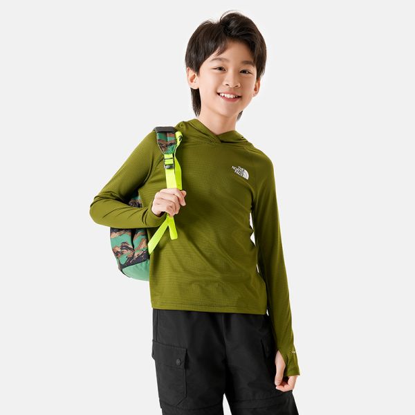 TheNorthFace北面童装儿童LIGHTRANGE轻速防晒长袖T恤24新款|88M4