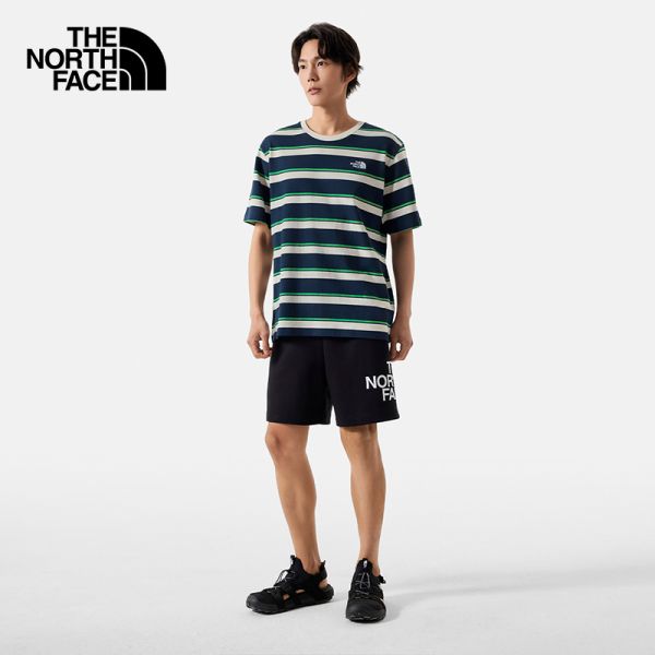 TheNorthFace北面条纹短袖T恤男舒适透气户外休闲24夏季新款|87VT