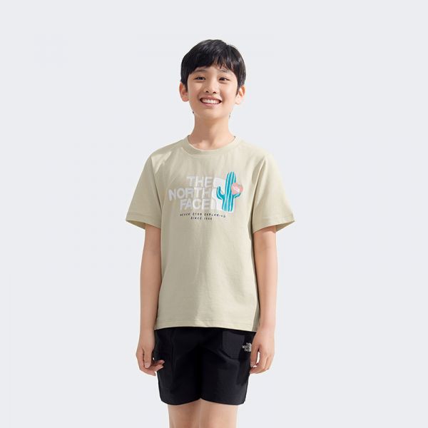 北面童装儿童印花速干短袖T恤男女户外透气新款TheNorthFace|8DCR