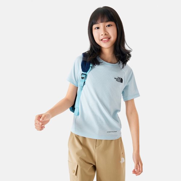 TheNorthFace北面童装儿童LIGHTRANGE轻速防晒短袖T恤24新款|87Z6
