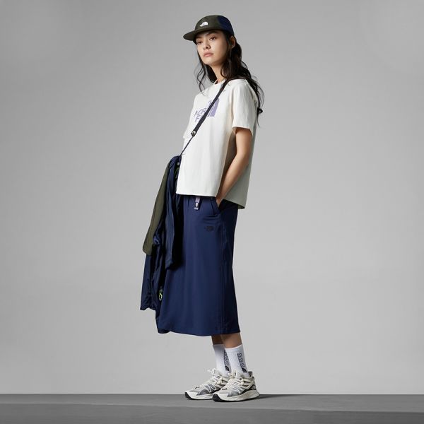TheNorthFaceUE北面女先锋设计拼接宽松短袖T恤23春夏新款7W9F