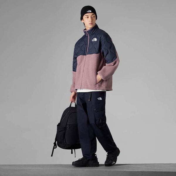 TheNorthFace北面UE先锋设计拼色抓绒外套夹克男23秋冬新款83Q4