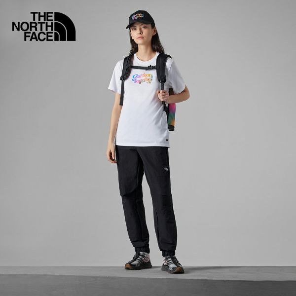 TheNorthFace北面UE女纯棉多彩印花短袖T恤透气23春夏新款81UO