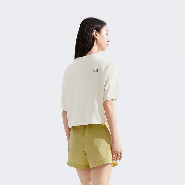 北面女纯棉时尚短款短袖T恤户外休闲透气夏新款TheNorthFace|8DCE