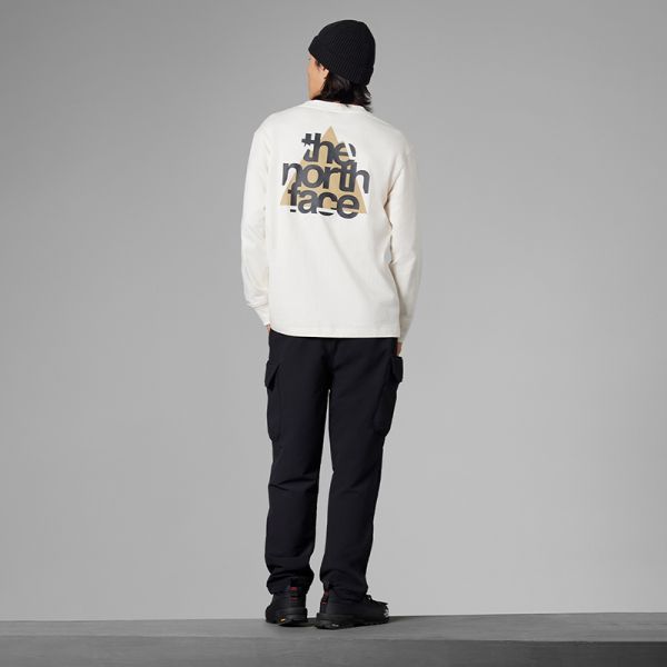 TheNorthFace北面UE男重磅纯棉印花宽松长袖T恤24春季新款89TD