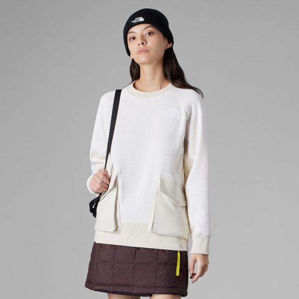 TheNorthFace北面UE先锋设计宽松大口袋卫衣女柔软23秋冬新款83QB