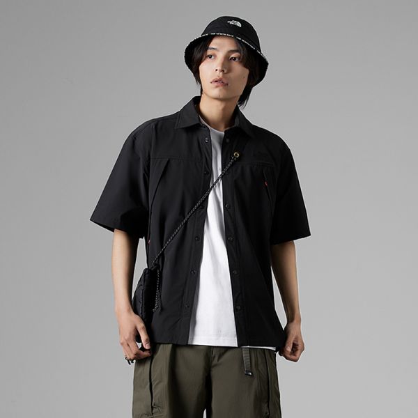 TheNorthFace北面UE男先锋设计防泼溅大口袋短袖衬衫23新款81L7