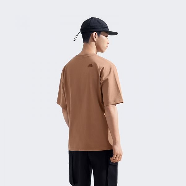 北面男女同款纯棉印花LOGO短袖T恤户外透气新款TheNorthFace|8D7X
