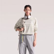 北面长袖T恤女纯棉Vista复古条纹户外透气新款TheNorthFace|8H7G