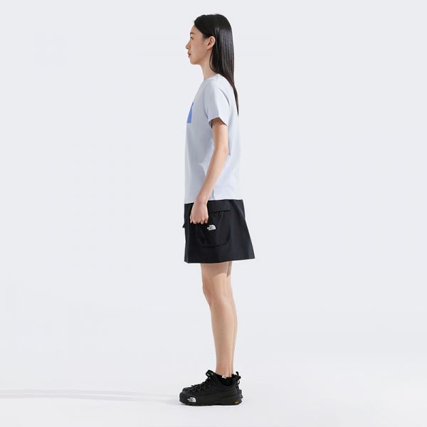 北面女纯棉撞色LOGO短袖T恤户外透气春夏新款TheNorthFace|8DC9