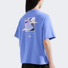 北面女纯棉印花宽松圆领短袖T恤户外春夏新款TheNorthFace|8DCA