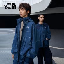 北面UE设计师款拼接丹宁牛仔外套软壳衣女户外TheNorthFace|8A7P