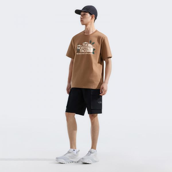 北面男女同款纯棉印花短袖T恤户外透气春夏新款TheNorthFace|8D7W