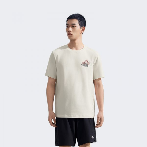 北面男印花山脉速干短袖T恤户外休闲透气夏新款TheNorthFace|8D7E