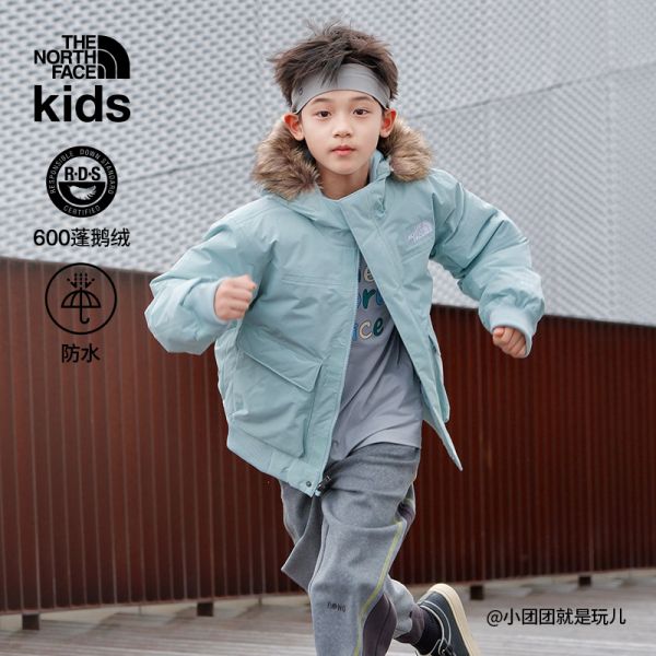北面童装Mcmurdo儿童防水保暖工装风鹅绒羽绒服户外TheNorthFace|88V3