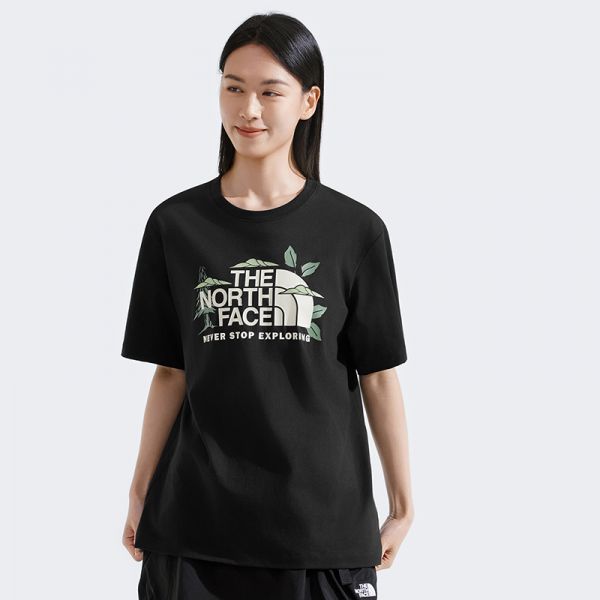 北面男女同款纯棉印花短袖T恤户外透气春夏新款TheNorthFace|8D7W