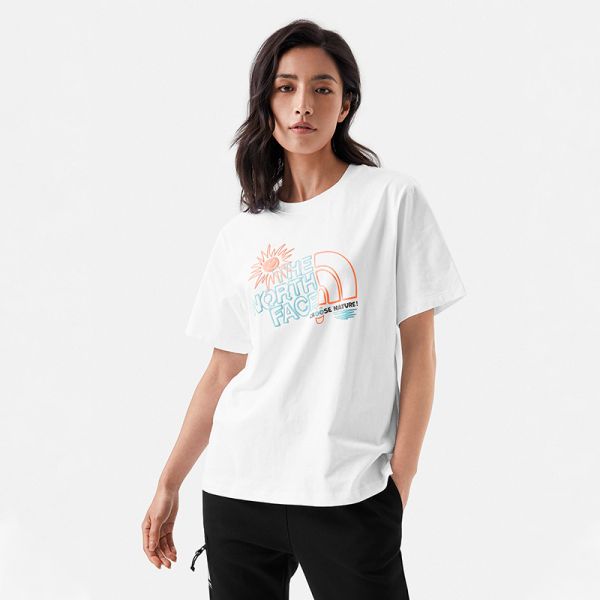 TheNorthFace北面短袖T恤女户外舒适透气上新|7WET