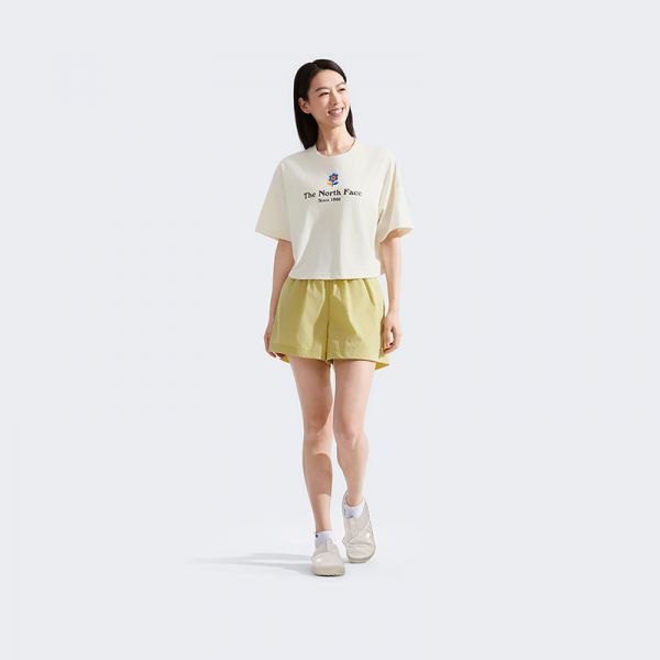 北面女纯棉时尚短款短袖T恤户外休闲透气夏新款TheNorthFace|8DCE