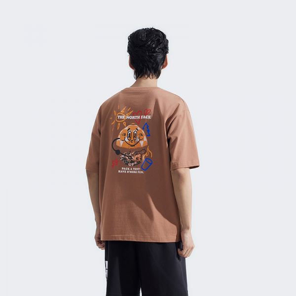 北面男女同款纯棉印花短袖T恤户外透气夏新款TheNorthFace|8D85