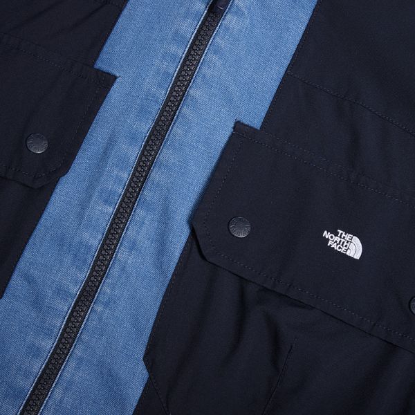 TheNorthFace北面UE先锋设计男牛仔拼接可拆卸衬衫外套新款83PG