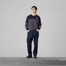 北面UE设计师款长袖条纹T恤男纯棉休闲户外新款TheNorthFace|8F4F