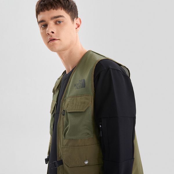 thenorthfaceue北面男性舒适透气多口袋马甲背心春夏上新|7qaj