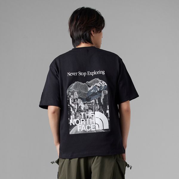 TheNorthFace北面UE男先锋设计全棉印花口袋短袖T恤23新款81L8