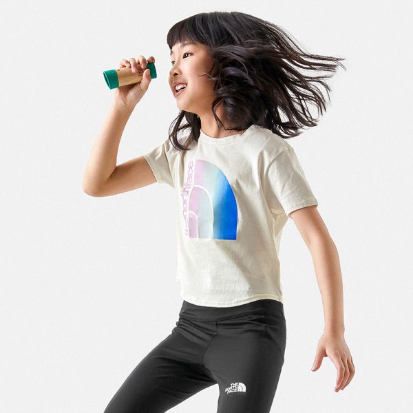 TheNorthFace北面童装短袖T恤女童户外23春夏新款|82TP