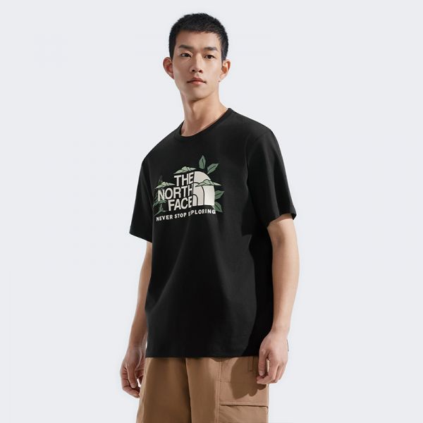 北面男女同款纯棉印花短袖T恤户外透气春夏新款TheNorthFace|8D7W