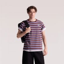 北面短袖T恤男纯棉复古条纹运动户外透气新款TheNorthFace|8G07