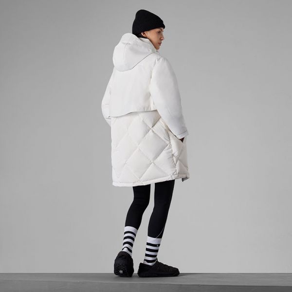 TheNorthFace北面UE先锋设计长款连帽羽绒服女鹅绒23秋冬新款83Q7
