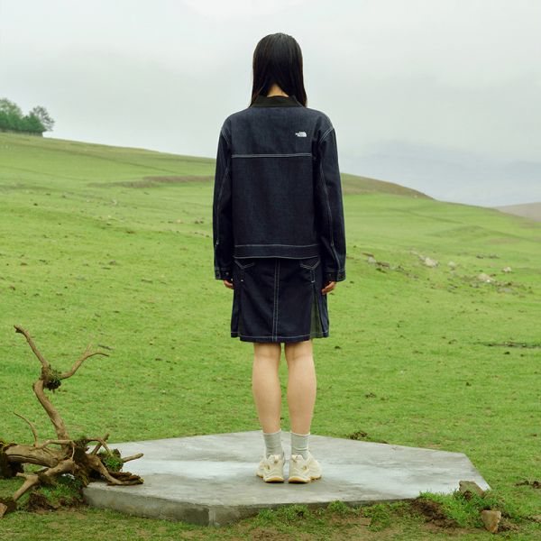 TheNorthFace北面UE先锋设计女性牛仔半裙短裙秋冬上新|7W9J